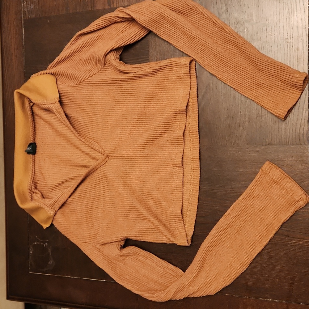 Cropped long sleeve Wild Fable, Tan